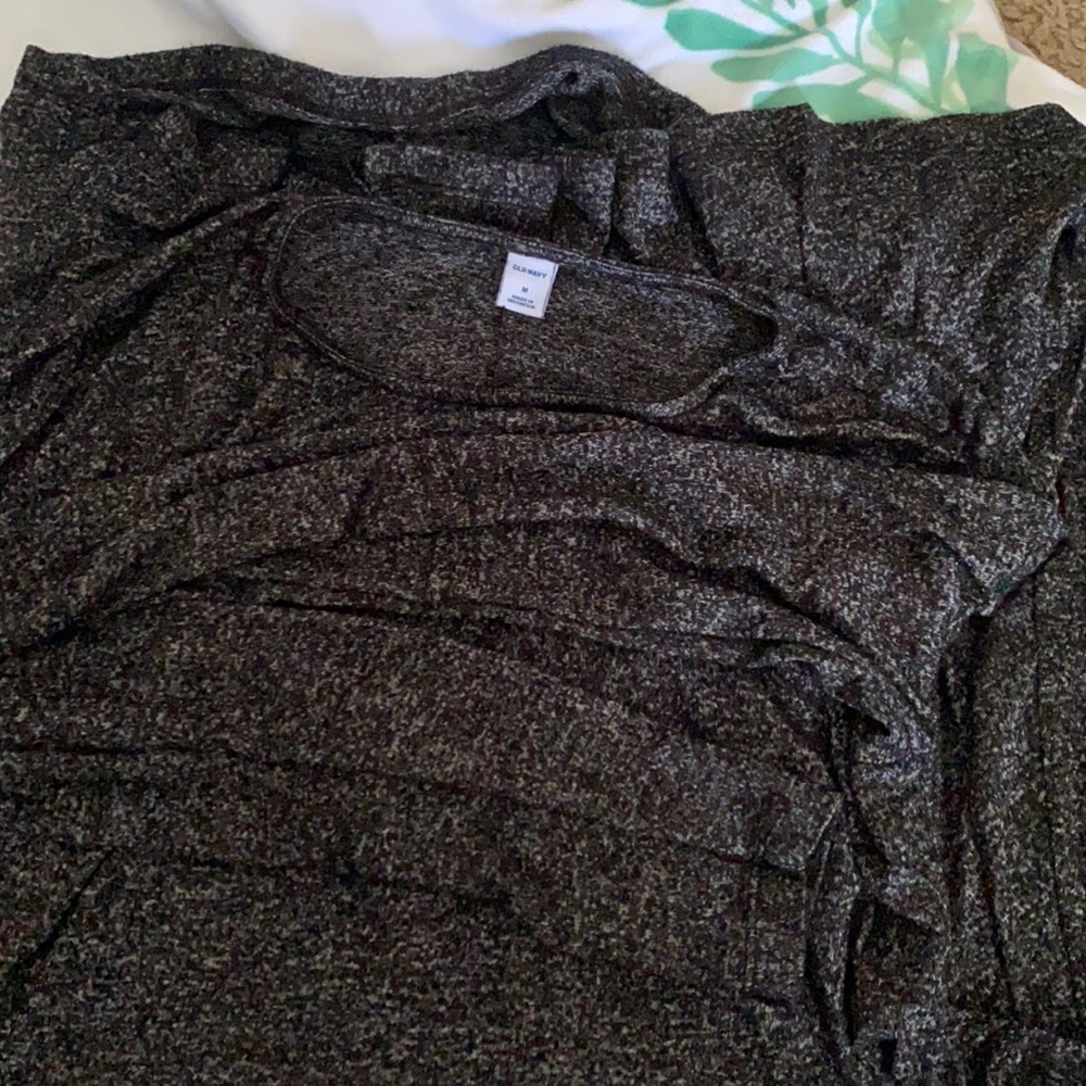 Old Navy knit swing heathered charcoal dress size M